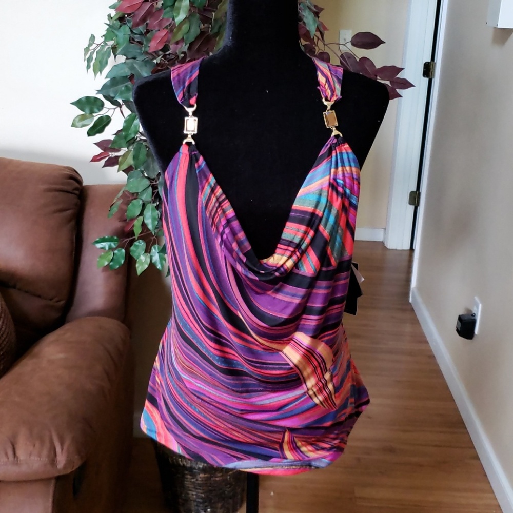 Baby Phat cross back blouse size 1X